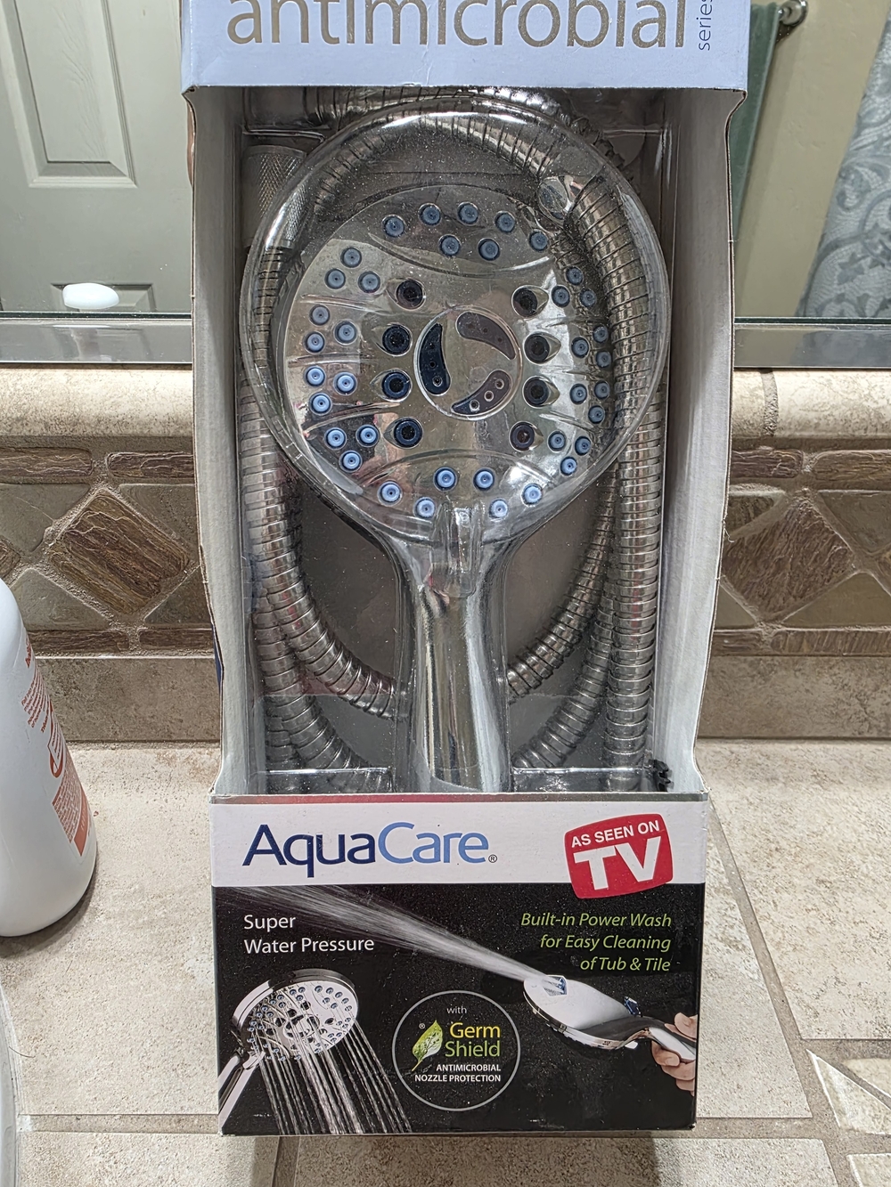 Antimicrobial Handheld Shower Head in Chrome